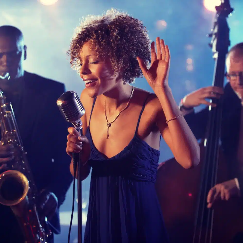 chanteuse et musicien de jazz